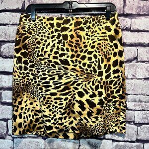 Jones New York Animal Print Skirt Size 6P
